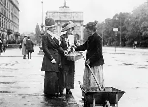 Request: Street worker in Munich, around 1910