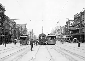 Streetcars on Canal St. New Orleans, La. ?