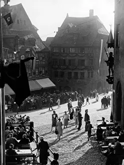 Duerer: The streets in front of the Albrecht-Duerer-Haus in Nure