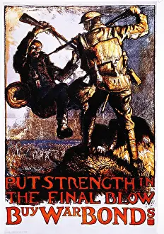 Brangwyn: Put Strength in the Final Blow - WWI Poster
