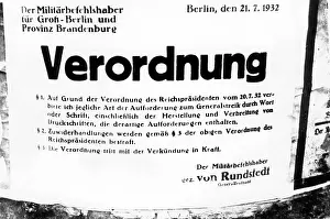 Strikes: Strike ban in Berlin, 1932