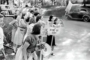 Greensboro: Strikers - Protest - Signs - Textile Mills