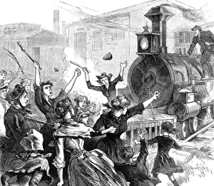 Strikers: Strikers Stop Train
