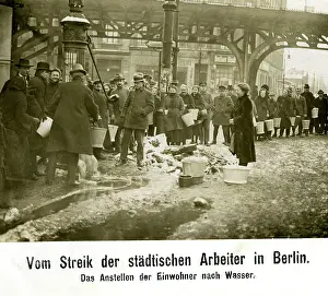 Strikes: During the strikes of the Berlin workers, inhabitants