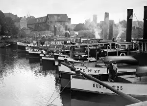 Tributary: Striking boatmen in Conflans, 1936