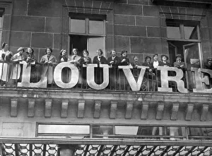 Striking saleswomen in Paris, 1936