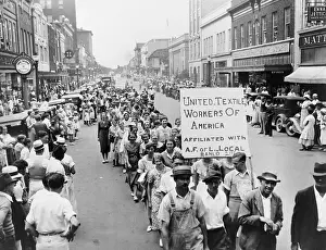 Affiliation: Striking Southern textile workers celebrate ?