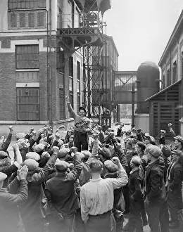 Striking workers in northern France, 1936