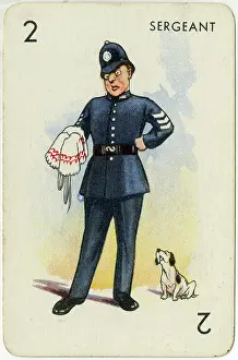 Sleeve: Strip tease card game - Court suit - Sergeant