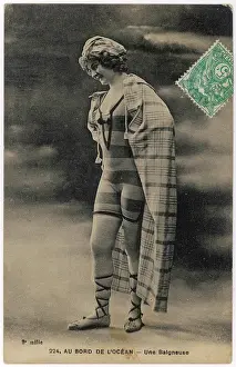 Uppers: Striped Bathing Costume