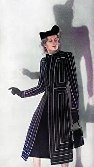 Jays: Striped coat from Jay's, 1939