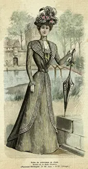 Flounces: Striped Dress 1899