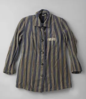 Anti Semitic: Striped Nazi Concentration camp coat, worn by Holocaust
