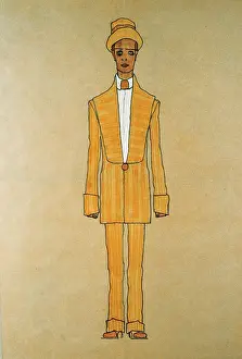 Drafts: Striped suit and hat