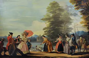 Castillo: A Stroll beside the Large Pond of El Retiro, 1780