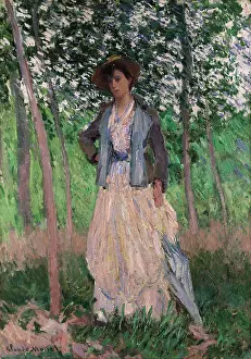 Giverny: The Stroller (Suzanne Hoschede) by Claude Monet