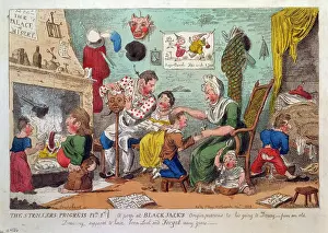 Strollers: The strollers progress plte 1st. A peep at Black Jack's orig