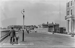 Cyclist: Strolling Along East Terrace