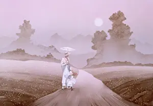Duaghter: Strolling along a misty country lane