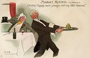 Repel: Strong Cheese repels diner and waiter