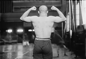 Flexing: Strong man flexing muscles, Yussif Mahmout, ?