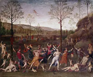 Lust: Struggle between Chastity and Lust. Pietro Perugino