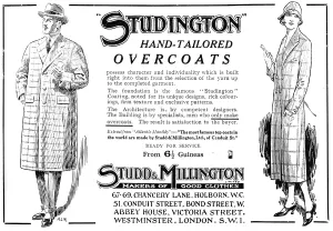 Studd: Studd & Millington. Studdington Overcoats