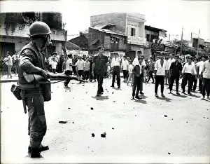 Rioter: Student demonstration against the government, Saigon