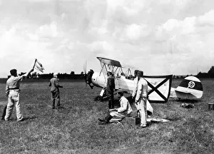 Trainers: Student pilots of the Luftwaffe before the takeoff, 1935
