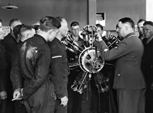 Cutaway: Student pilots of the Luftwaffe at a training, 1935