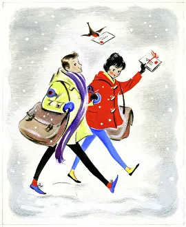 Postmen: Student Postmen at Christmas time