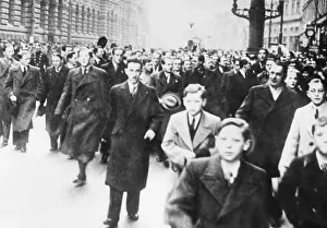 Czechoslovaks: Student riots in Prague, around 1930