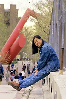 Twill: Student at University of Penn Campus Liberman