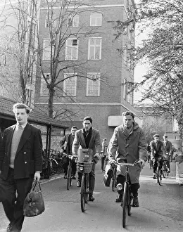 Duffle: STUDENTS ON BICYCLES