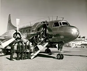 Students board the second prototype Convair XT-29 49-1911