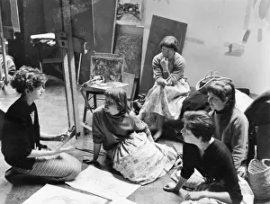 Corsham: Students at Corsham Art School