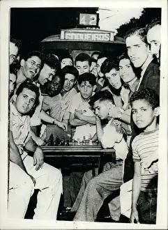 Fares: Students demonstrate and play chess, Rio de Janeiro, Brazil