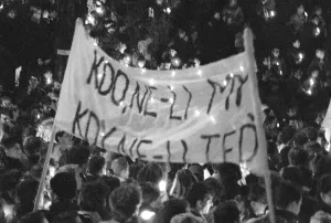 Hroch: Students - demonstration - International Students Day