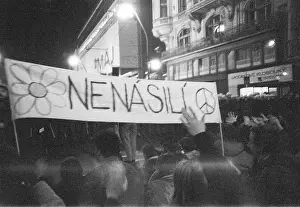 Hroch: Students - demonstration - march - police - crackdown