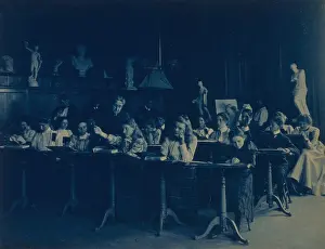 Aesthetics: Students in a drawing class, Western High ?