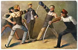 Bout: Students Duel - circa 1905