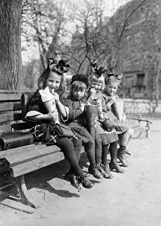 Consume: Students on the first day of school, 1928