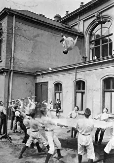 Momentum: Students at gym class, 1911