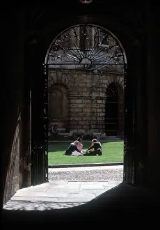 Campus: Students meeting at the Radcliffe Camera