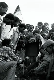 Awareness: Students planting a tree for SOSCO as part of the National