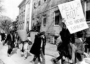 Rotc: Students protesting the R.O.T.C. program ?