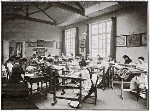 Mar24: Students at the Royal School of Needlework