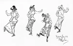 Coster: Studies for A Coster Girl Dancing
