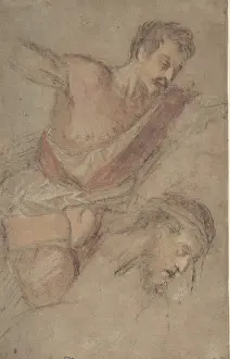 Draftsman: Studies for a Scourging Soldier and the Head of