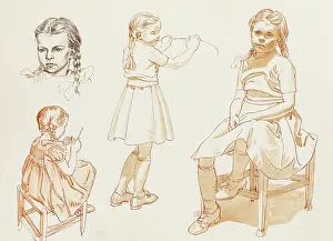 Bows: Studies of a young girl